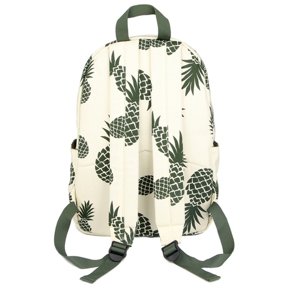 Vintage Canvas Pineapple Print Backpack - Picture 5 of 8